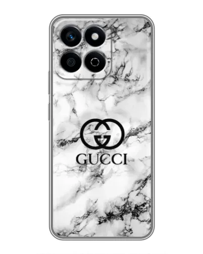 Чехол для Huawei Honor X7c с картинкой «Gucci — мраморный шик»