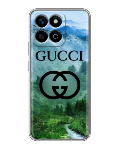 Чехол для Huawei Honor X7c с картинкой «Gucci — горный пейзаж»