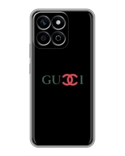 Чехол для Huawei Honor X7c с картинкой «Gucci — красный градиент»