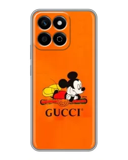 Чехол для Huawei Honor X7c с картинкой «Микки Маус Gucci — оранж»