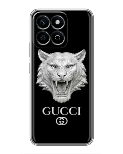 Чехол для Huawei Honor X7c с картинкой «Gucci — серебряный лев» Чехол для Huawei Honor X7c с картинкой «Gucci — серебряный лев»