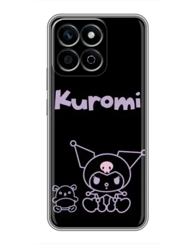 Чехол для Huawei Honor X7c с картинкой «Kuromi — черный минимализм» Чехол для Huawei Honor X7c с картинкой «Kuromi — черный минимализм»