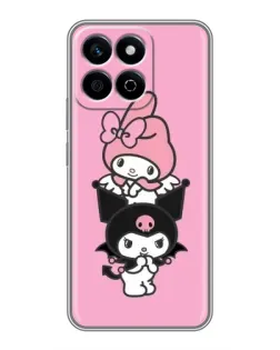 Чехол для Huawei Honor X7c с картинкой «My Melody и Kuromi» Чехол для Huawei Honor X7c с картинкой «My Melody и Kuromi»
