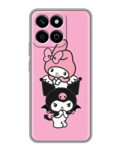 Чехол для Huawei Honor X7c с картинкой «My Melody и Kuromi» Чехол для Huawei Honor X7c с картинкой «My Melody и Kuromi»