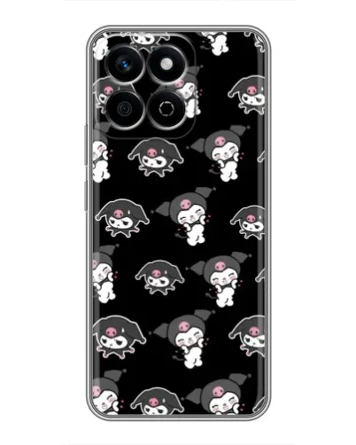 Чехол для Huawei Honor X7c с картинкой «Черный паттерн Kuromi» Чехол для Huawei Honor X7c с картинкой «Черный паттерн Kuromi»