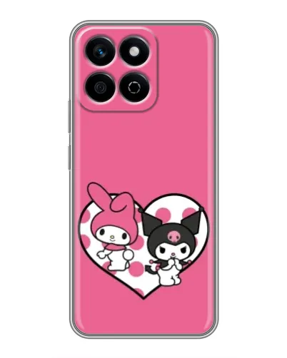 Чехол для Huawei Honor X7c с картинкой «Kuromi и My Melody» Чехол для Huawei Honor X7c с картинкой «Kuromi и My Melody»