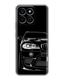 Чехол для Huawei Honor X7c с картинкой «Темный силуэт BMW»