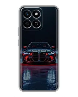 Чехол для Huawei Honor X7c с картинкой «BMW на мокрой дороге»