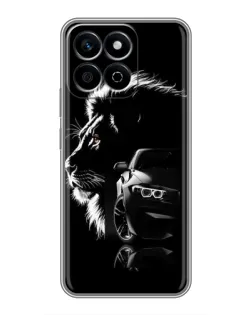 Чехол для Huawei Honor X7c с картинкой «BMW и лев»