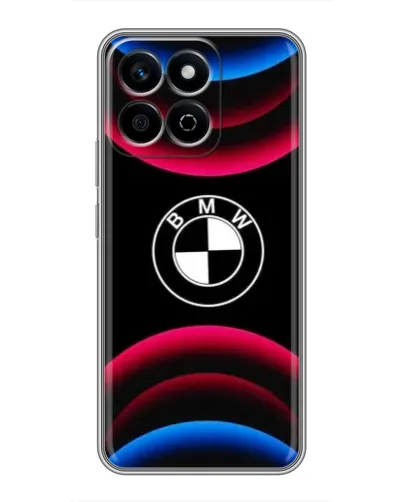Чехол для Huawei Honor X7c с картинкой «Логотип BMW и неоновые дуги» Чехол для Huawei Honor X7c с картинкой «Логотип BMW и неоновые дуги»