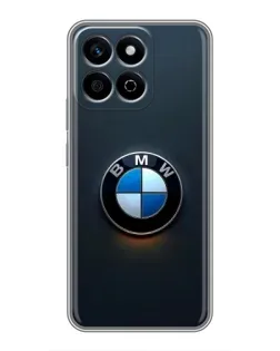 Чехол для Huawei Honor X7c с картинкой «Логотип BMW — минимализм»