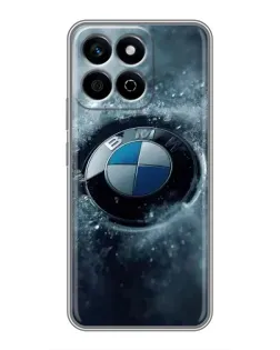 Чехол для Huawei Honor X7c с картинкой «Логотип BMW — лед»