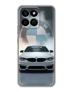 Чехол для Huawei Honor X7c с картинкой «BMW в белом дыму»