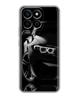 Чехол для Huawei Honor X7c с картинкой «Черная BMW — профиль»