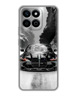 Чехол для Huawei Honor X7c с картинкой «BMW — акварельный дрифт»