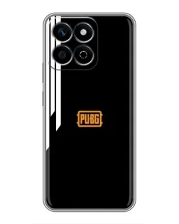 Чехол для Huawei Honor X7c с картинкой «PUBG — вертикальные линии»