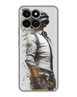 Чехол для Huawei Honor X7c с картинкой «PUBG — боец в пыли»