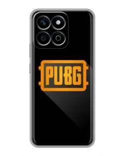 Чехол для Huawei Honor X7c с картинкой «PUBG — рамка лого»