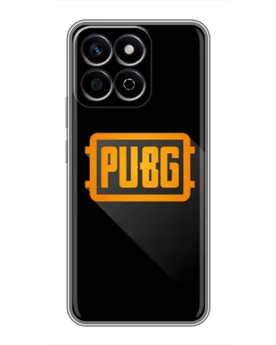 Чехол для Huawei Honor X7c с картинкой «PUBG — рамка лого»