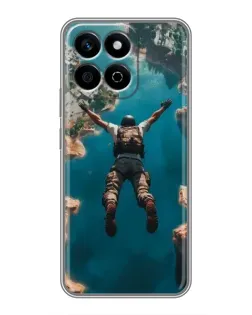 Чехол для Huawei Honor X7c с картинкой «PUBG — свободное падение»