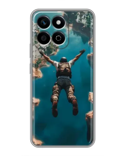 Чехол для Huawei Honor X7c с картинкой «PUBG — свободное падение»