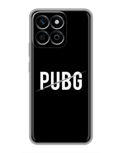 Чехол для Huawei Honor X7c с картинкой «PUBG — белый логотип»