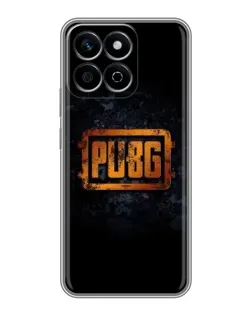 Чехол для Huawei Honor X7c с картинкой «PUBG — золотой логотип»