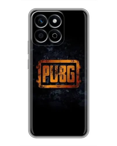 Чехол для Huawei Honor X7c с картинкой «PUBG — золотой логотип»