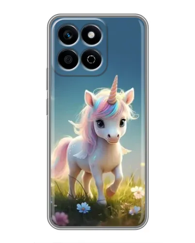 Чехол для Huawei Honor X7c с картинкой «Единорог на поляне» Чехол для Huawei Honor X7c с картинкой «Единорог на поляне»