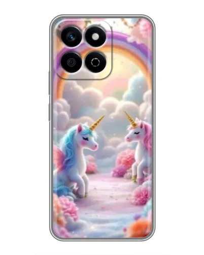 Чехол для Huawei Honor X7c с картинкой «Радуга и единороги» Чехол для Huawei Honor X7c с картинкой «Радуга и единороги»