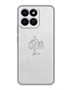 Чехол для Huawei Honor X7c с картинкой «Иоанна 3:16 Крест» Чехол для Huawei Honor X7c с картинкой «Иоанна 3:16 Крест»