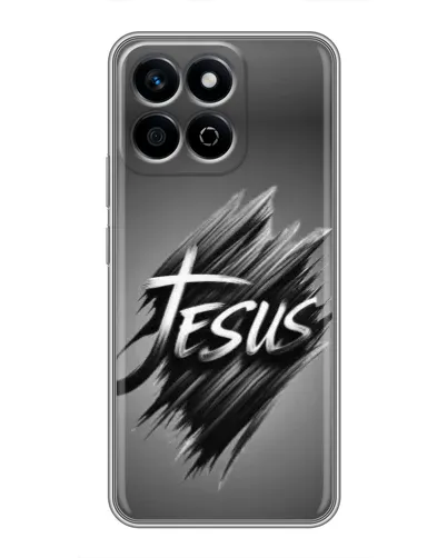 Чехол для Huawei Honor X7c с картинкой «Надпись Jesus Graffiti»