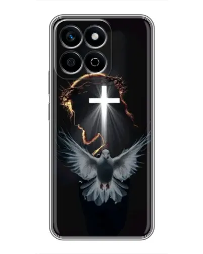 Чехол для Huawei Honor X7c с картинкой «Голубь и Свет»