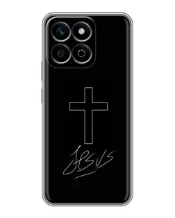 Чохол для Huawei Honor X7c з картинкою «Графічний хрест Jesus»