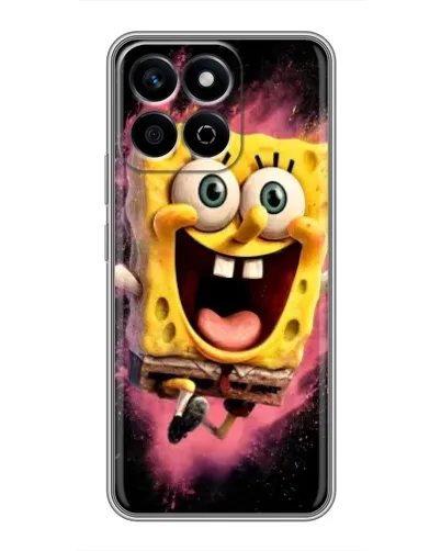 Чехол для Huawei Honor X7c с картинкой «Взрывной Спанч Боб»