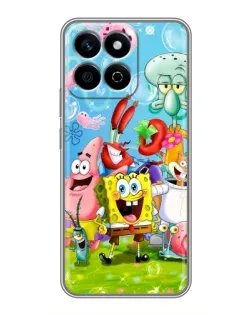 Чехол для Huawei Honor X7c с картинкой «Губка Боб и друзья» Чехол для Huawei Honor X7c с картинкой «Губка Боб и друзья»