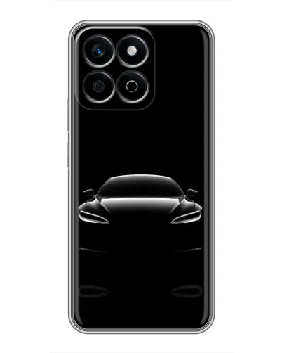 Чехол для Huawei Honor X7c с картинкой «Силуэт Tesla Night»