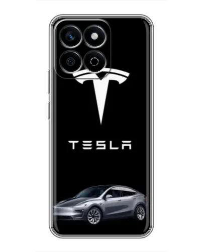 Чехол для Huawei Honor X7c с картинкой «Tesla Model Y»