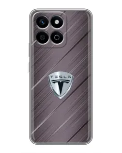 Чехол для Huawei Honor X7c с картинкой «Металлическая текстура Tesla» Чехол для Huawei Honor X7c с картинкой «Металлическая текстура Tesla»