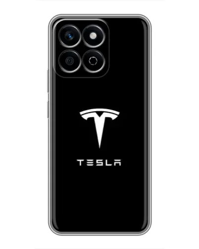 Чехол для Huawei Honor X7c с картинкой «Tesla White Logo»