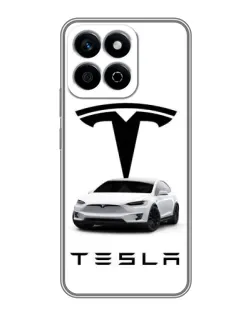 Чехол для Huawei Honor X7c с картинкой «Tesla White Style» Чехол для Huawei Honor X7c с картинкой «Tesla White Style»