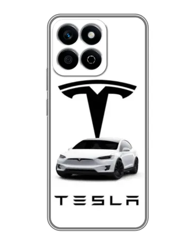 Чехол для Huawei Honor X7c с картинкой «Tesla White Style»