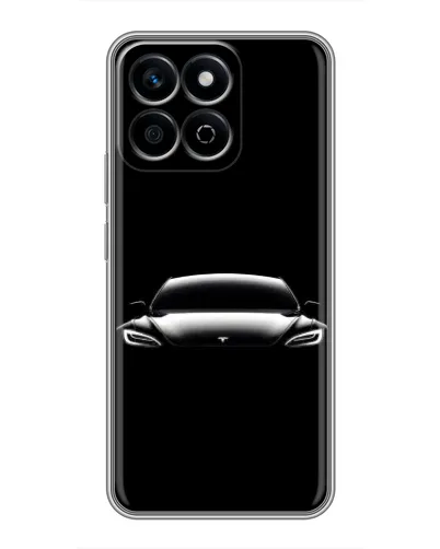 Чехол для Huawei Honor X7c с картинкой «Фары Tesla Night»