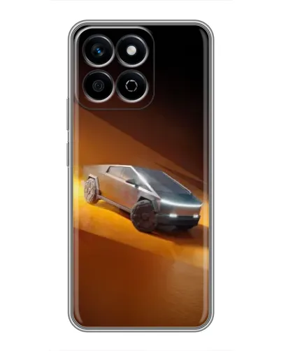 Чехол для Huawei Honor X7c с картинкой «Cybertruck в пустыне»