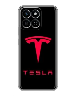 Чехол для Huawei Honor X7c с картинкой «Tesla Red Logo» Чехол для Huawei Honor X7c с картинкой «Tesla Red Logo»