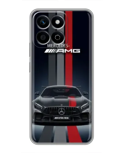 Чехол для Huawei Honor X7c с картинкой «Mercedes — белый карбон» Чехол для Huawei Honor X7c с картинкой «Mercedes — белый карбон»