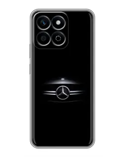 Чехол для Huawei Honor X7c с картинкой «Mercedes — абстрактные линии»