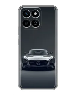 Чехол для Huawei Honor X7c с картинкой «Mercedes на черном»