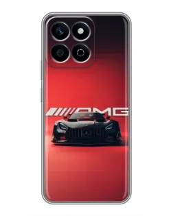 Чехол для Huawei Honor X7c с картинкой «Mercedes AMG — красная линия»