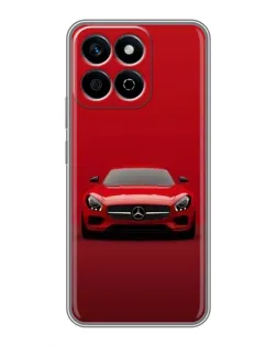 Чехол для Huawei Honor X7c с картинкой «Красный Mercedes AMG»